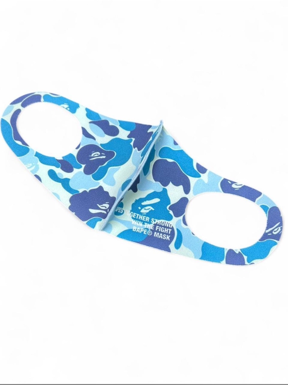 BAPE A Bathing Ape ABC Blue Camo Face Mask - Brand New